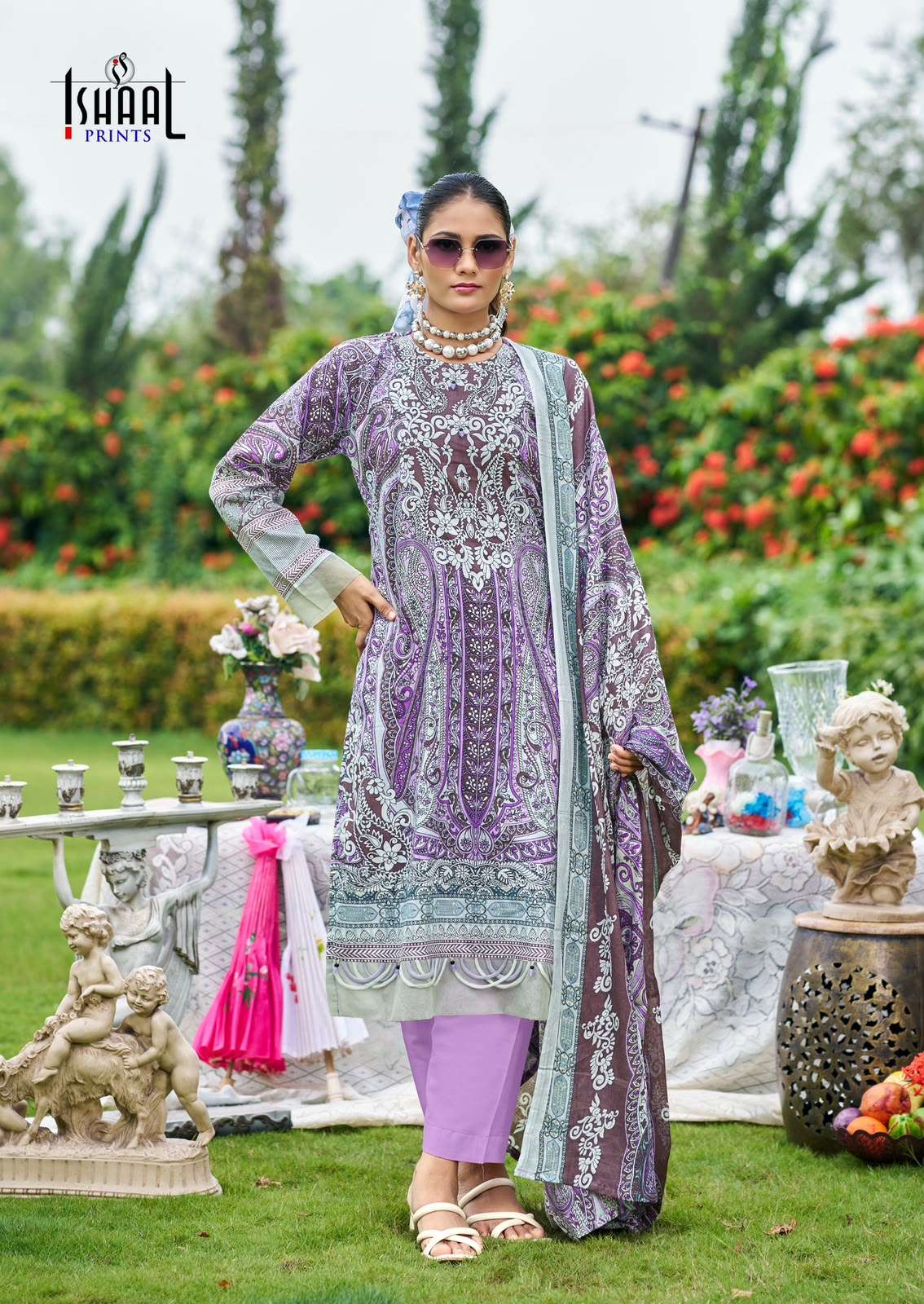 ISHAAL PRINTS GULMOHAR VOL 42 LAWN COTTON SALWAR SUIT WITH COTTON DUPATTA SET EXPORT ISHAAL PRINTS GULMOHAR VOL 42 LAWN COTTON SALWAR SUIT WITH COTTON DUPATTA SET EXPORT